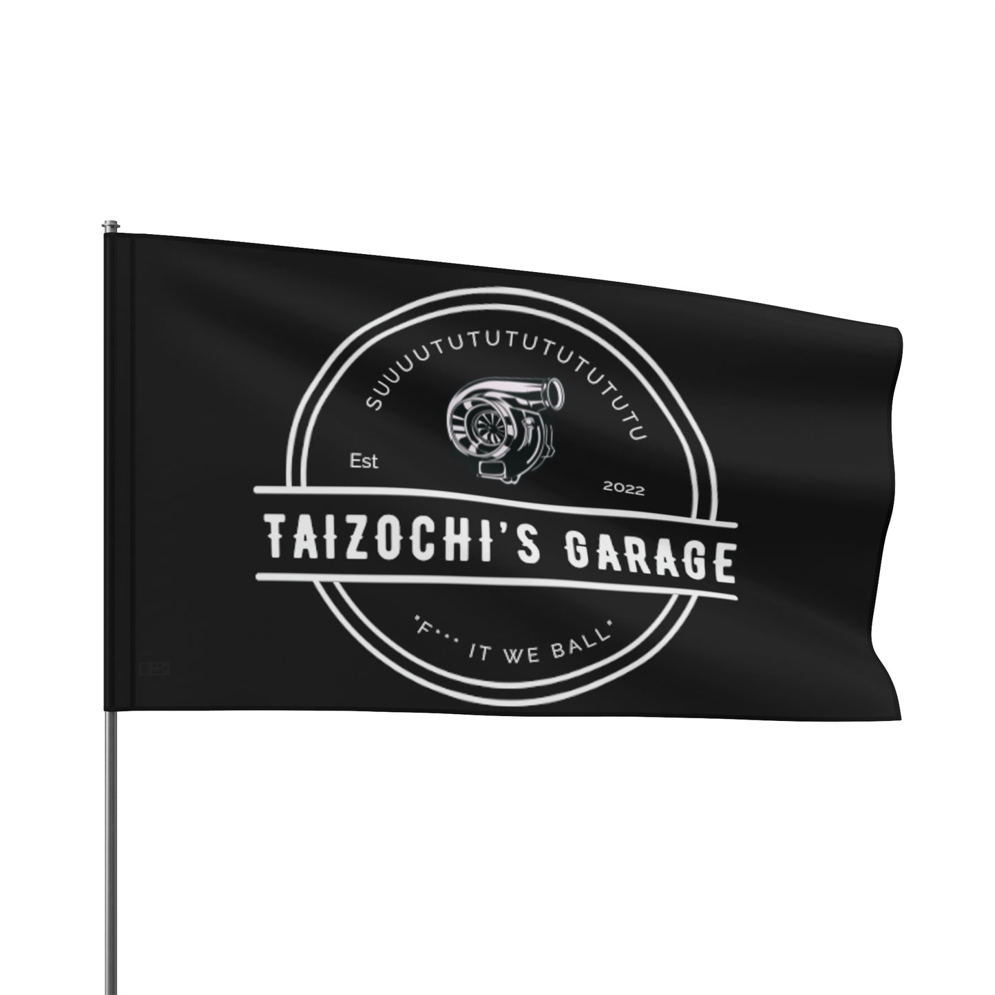 Taizochi’s garage Flag(black)