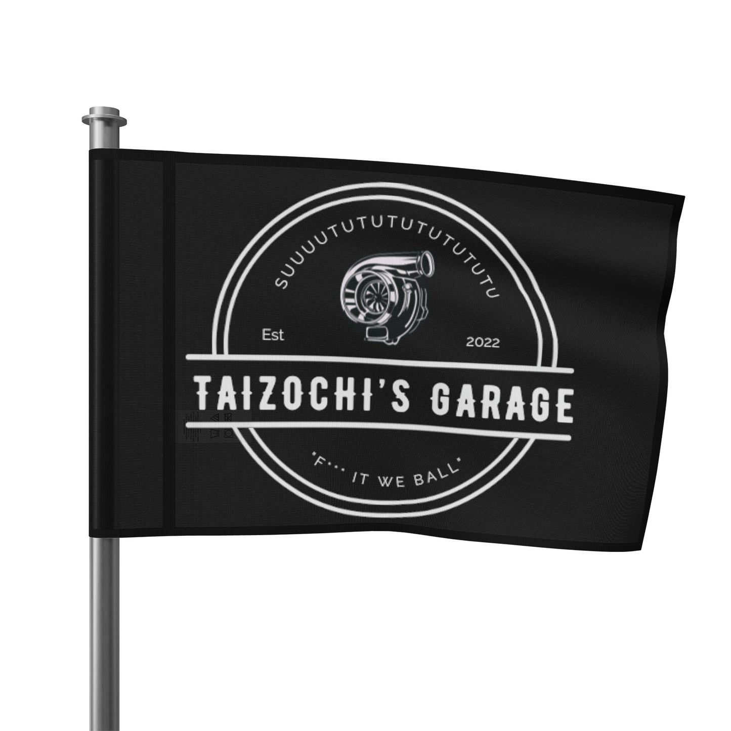 Taizochi’s garage Flag(black)